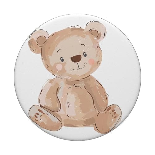 Teddy Cute Bear Adorable Bear Lover PopSockets Adhesive PopGrip thumbnail 3