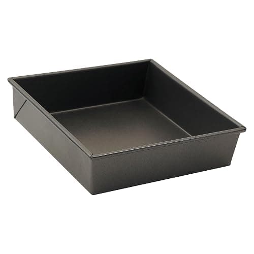 WINCO Square Non-Stick Cake Pan, 8-Inch by 8-Inch, Aluminized Steel" - Image 1