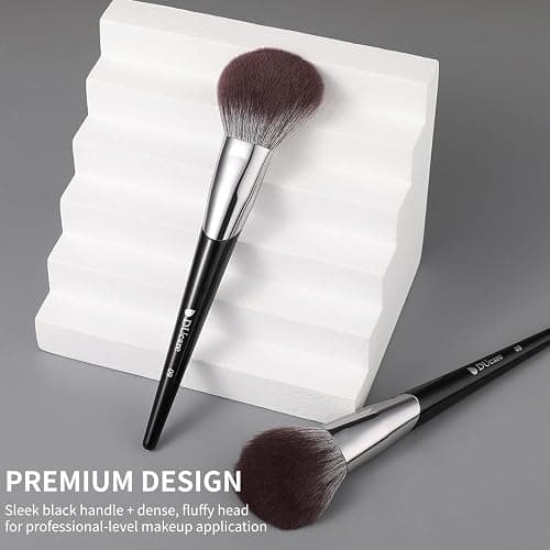 DUcare Powder Brush for Loose Powder - Fluffy Makeup Brushes with Soft Synthetic Bristles for Setting Powder/Blush/Highlighter, Large Face Makeup Brush for Flawless Application thumbnail 7