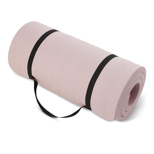 Amazon Basics Extra Thick Exercise Yoga Mat with Carrying Strap - Image 1