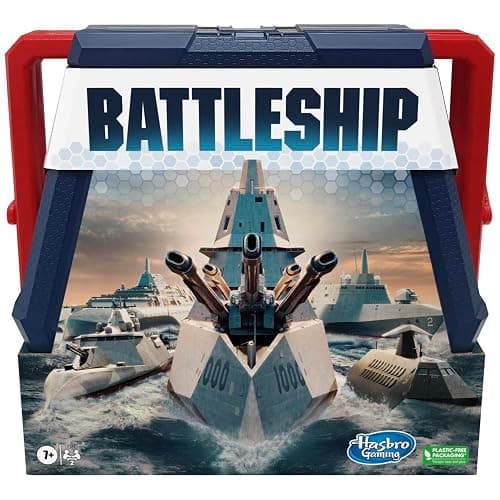 Hasbro Gaming Battleship Classic Board Game, Strategy Game For Kids Ages 7 and Up, Fun Kids Game For 2 Players, Multicolor thumbnail 4