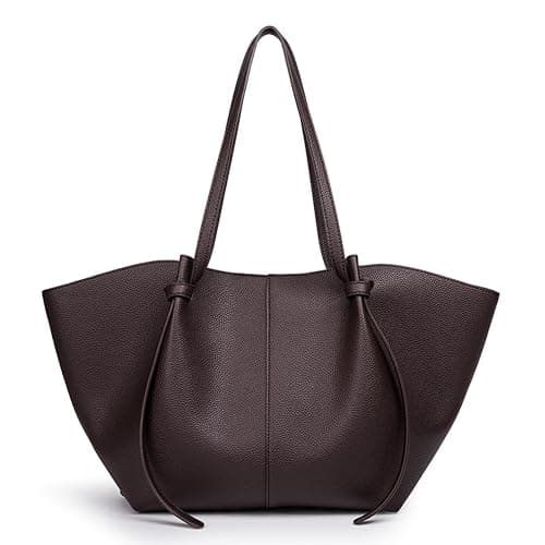 JIABAOZ Tote Bag Damen,Shopper Tasche Damen Groß,mit Litschi-Muster,Large Shoulder Handbag Mit Abnehmbarer Schlaufe,Shopper Für College Schule Arbeit Reisen Shopping - Image 1