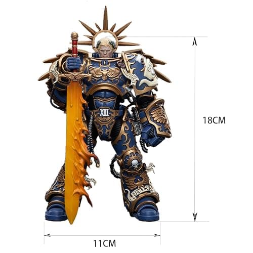 JoyToy Warhammer 40,000 1/18 Action Figure Ultramarines Primarch Roboute Guilliman Collection Model(7.08inch) thumbnail 3