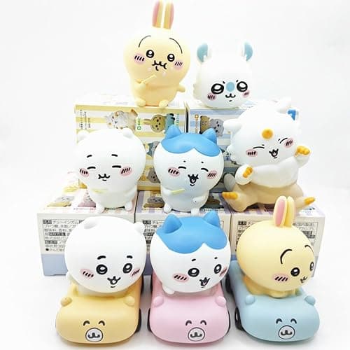 Chikawa Figure Decorations, Cute Cartoon Statue Chikawa Bear Figurine for Desktop Computer Notebook Office Desk Car Dashboard Decor (Chiikawa-A) thumbnail 4
