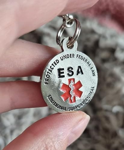 ESA tag Emotional Support Animal tag Emotional Support Animals ID Emotional Support Dog Vest Service Dog Animal ESA Service Dog Patch tag Collar Tags for Small Dogs Collars Medical Patches sevice ESA thumbnail 5