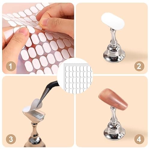 1000 PCS Double Sided Tape for Nail Display, Nail Stand Sticky Tabs thumbnail 7