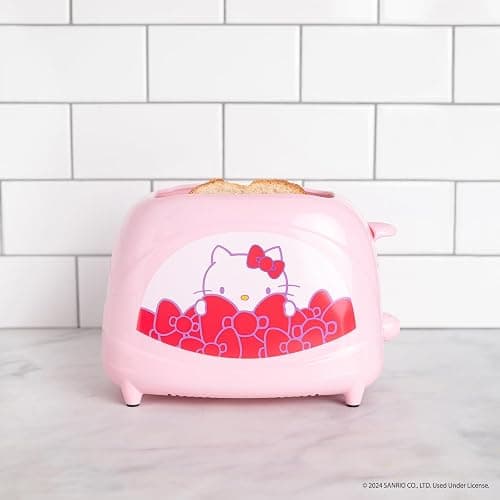 Uncanny Brands Hello Kitty Two-Slice Toaster- Toasts Your Favorite Kitty On Your Toast thumbnail 2