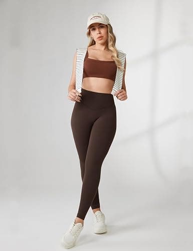 UNISSU Hugcurve No Front Seam High Waisted Workout Leggings for Women Buttery Soft Yoga Pants Gym Athletic Tights - 25'' thumbnail 2