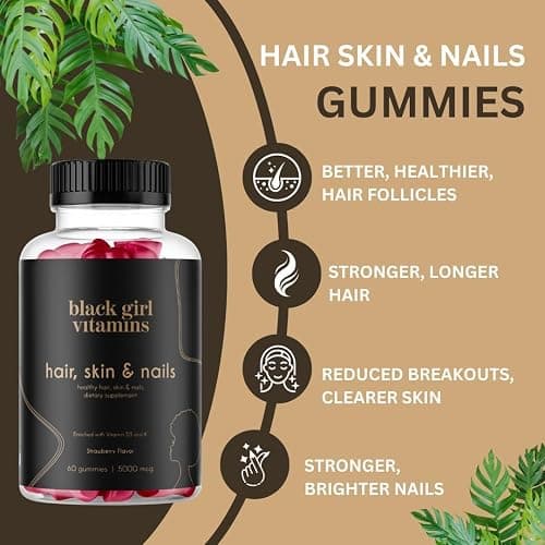 Black Girl Vitamins Look Good Feel Good Bundle – Hair Skin & Nails, Vitamin D3 2000IU & Once a Day Multivitamin - Women's Supplement Bundle – Energy, Immunity & Beauty Support thumbnail 5