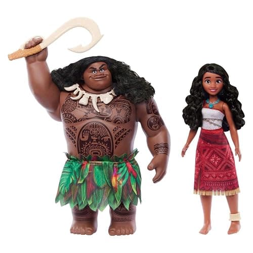 Mattel Disney Moana 2 Voyager 2 Doll Set, Moana & Maui Fashion Dolls in Removable Outfits with 4 Accessories, Inspired by The Movie thumbnail 6