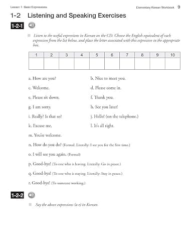 Elementary Korean Workbook: A Complete Language Activity Book for Beginners (Free Online Audi) thumbnail 6