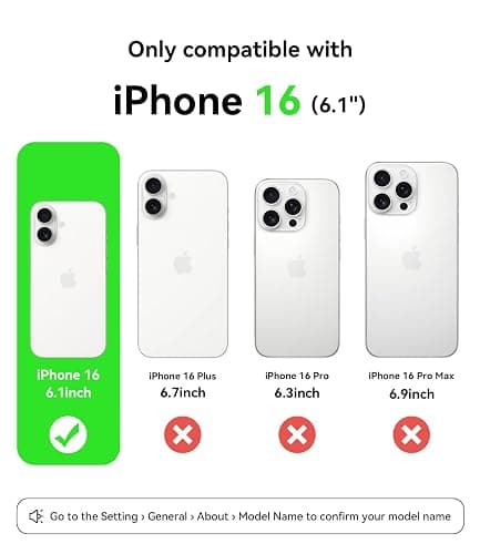 AOTESIER Magnetic for iPhone 16 Case, [Compatible with MagSafe][Camera Protection], Food Grade Silicone Phone Case with [2 Screen Protectors], Anti-Scratch Protective Lining, 6.1inch, Chalk Pink thumbnail 7