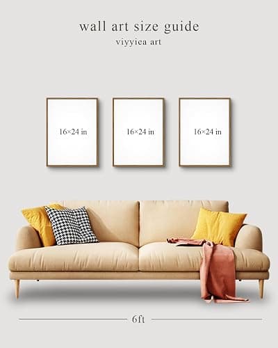 VIYYIEA Large Framed Canvas Wall Art, 3 Pcs,16x24inch, Botanical Floral Black Decor for Living Dining Room Above of Bed, Vintage Rustic Boho Dark Moody Decor, Set of 3 thumbnail 4