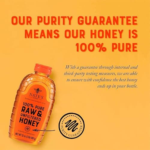 Nate's 100% Pure, Raw & Unfiltered Honey - Award-Winning Taste, 32oz. Squeeze Bottle thumbnail 7