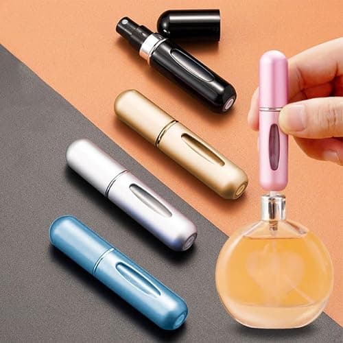 5pcs Mini Perfume Travel Bottle, Refillable Perfume Atomiser, Spray Bottles, Portable for Travel Holiday, Outdoor Activities and Business(5ML) - Image 1