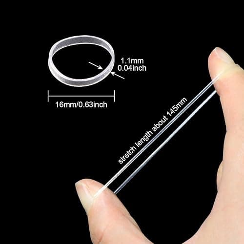 Sularpek Hair Bands - 1000 Pcs Clear Elastic Mini Hair Rubber Bands for Kids, Braids, Wedding Hairstyle thumbnail 2