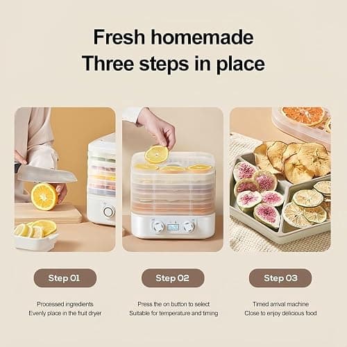 2026 NEW Food Freeze Dryer Machine for Home,Dryer Machine for Candy and Snacks,Food Dehydrator Machine with Digital Adjustable Timer and Temperature Control,for Beef Fruits Meat Vegetables (Blue) thumbnail 7