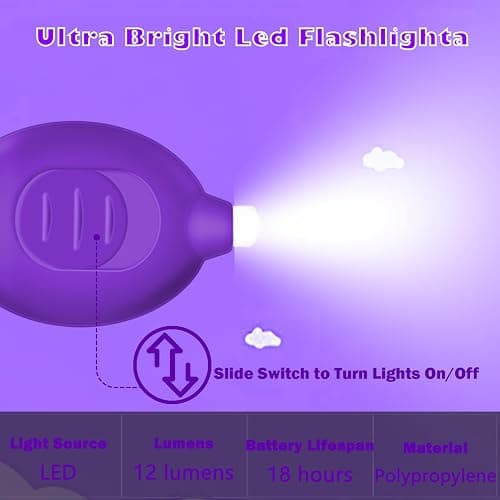 Daemson Nurse Pen Set, Badge Reel Pen Include Highlighter, Permanent Marker, LED Keychain Flashlight, Ballpoint Pen, and Nursing Keychain Clip (Purple) thumbnail 5