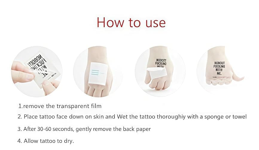 FLOORSOUTH Seven Deadly Sins Cosplay Tattoo Adult Cosplay Accessories Red thumbnail 2