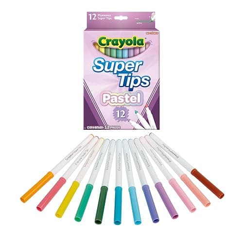 Crayola Bright Supertips Pastel Edition, Pack of 12 thumbnail 4