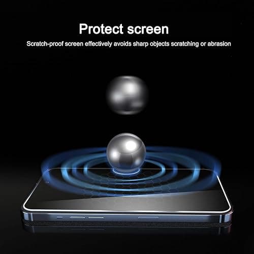 Ailun Privacy Screen Protector for iPhone 16 / iPhone 15 / iPhone 15 Pro | 3 Pack, 6.1 inch, Anti Spy Private, Tempered Glass, Anti-Scratch, Case Friendly thumbnail 3