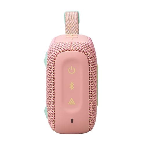 JBL Go 4 - Ultra-Portable, Waterproof and Dustproof Bluetooth Speaker, Big Pro Sound with Punchy bass, 7-Hour Built-in Battery, Made in Part with Recycled Materials (Pink) thumbnail 3
