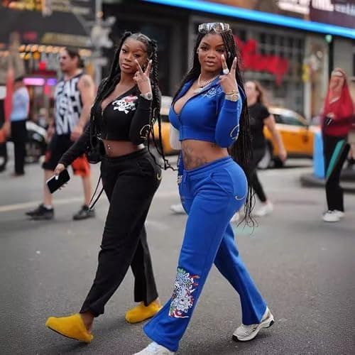 Women's Skeleton Printed Zipper Set Short Open Hoodie High Waist Straight Leg Pants Running Two Piece Set thumbnail 3