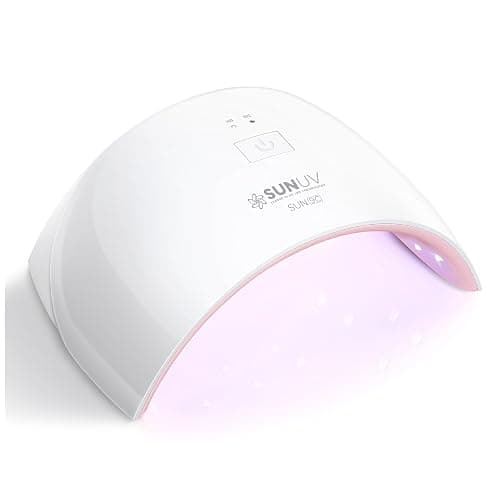 SUNUV UV LED Nail Lamp, Nail Dryer for Gel Polish UV Light for Nails with Sensor 2 Timers SUN9C Pink Gift for Women Girls - Image 1