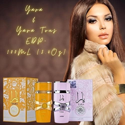 Lattafa for Women 2 Piece Eau de Parfum Gift Set (Yara + Yara Tous) 3.4 Ounce/100 ml each thumbnail 2