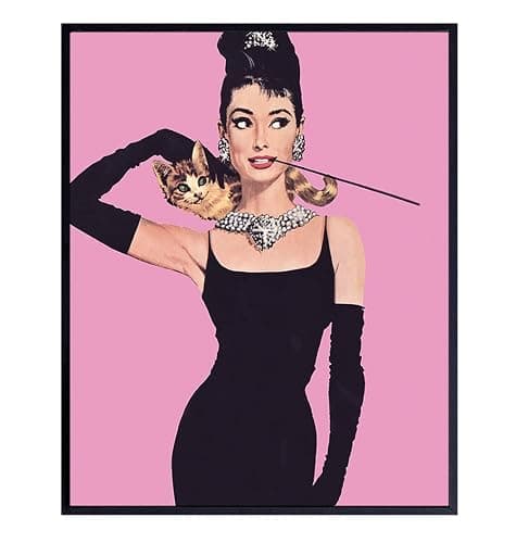 Audrey Hepburn Wall Art, Home Decor - 8x10 Pop Art Poster, Print - Contemporary Modern Room Decorations - Great Gift for Women, Her, Wife, Woman - Unframed PicturePhoto - Image 1