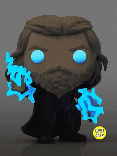 Funko Pop! Marvel: Avengers End Game - Thor with Mjolnir (Glows in The Dark) Limited Edition Exclusive Vinyl Figure Collectibles Bundled with Box Protector thumbnail 3