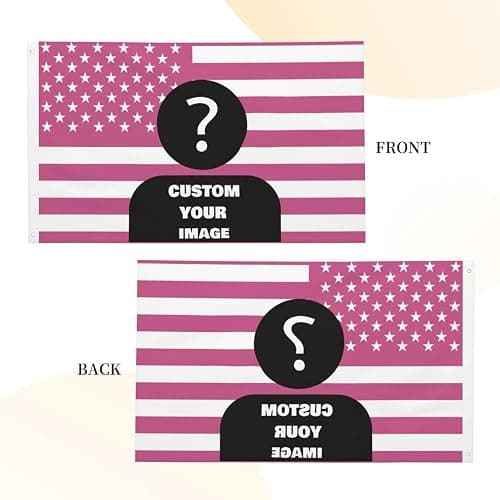 Custom Pink American Flag 3x5ft Custom Flag Design Image Personalized American Flags Customized Tapestry Poster For Clubs Bars Bedroom Room Dorm Concerts Outdoor Garden Decor thumbnail 5