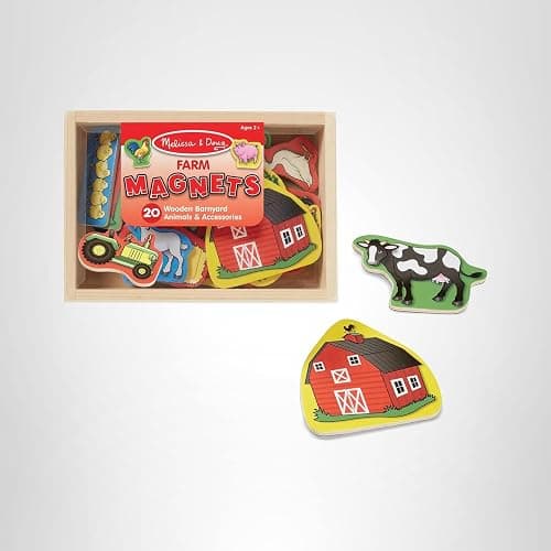 Melissa & Doug 20 Wooden Farm Magnets in a Box thumbnail 10