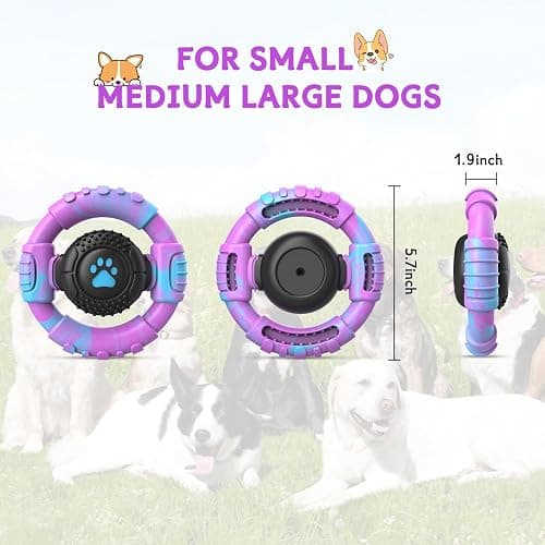 VRTOP Dog Toys for Aggressive Chewers Large Medium Small Breed Indestructible Durable Tough Dog Chew Toys to Keep Them Busy Nylon Rubber Interactive Dog Toys thumbnail 6