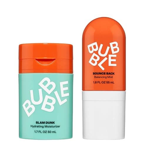 Bubble Skincare Hydration Duo - Slam Dunk Hydrating Face Moisturizer (50ml) + Bounce Back Hydrating Toner Spray (55ml) - Daily Hydration & Balance for Healthy, Radiant Skin - Image 1