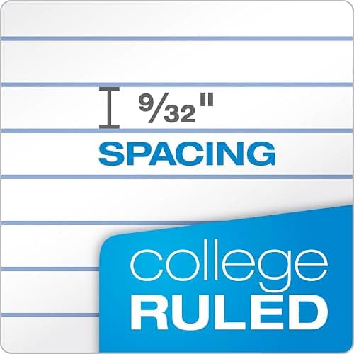 Oxford Spiral Notebooks, 1 Subject, College Ruled Paper, Durable Plastic Cover, 100 Sheets, Durable Divider Pocket, 3-Hole Punch, 3 Pack, Red, Black and Blue (10390) thumbnail 5