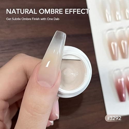 GAOY Patting Gel Nail Polish Kit, 9 Colors UV LED Ombre Painting Gel with Sponges, Soak Off Pigmented Colors, Beginner Friendly Gradient & Aura Nail Art Set for Home & Salon Use, Rose Garden thumbnail 3