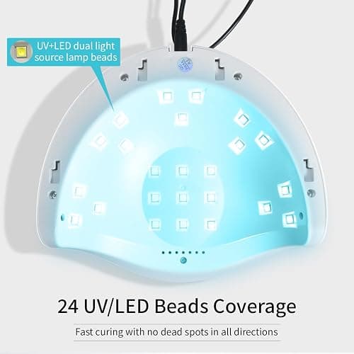 JODSONE U V LED Nail Lamp, Nail Dryer for Gel Polish, Led Light with Automatic Sensor & 4 Timers thumbnail 4