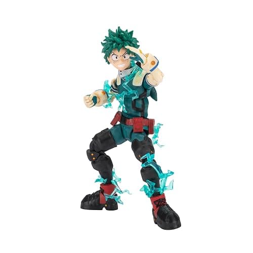 Total Anime Izuku Midoriya - 6.5-Inch Scale Figure with Swappable Faceplates, Alternate Hands, and Energy Effects - Image 1