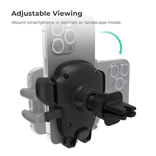 iOttie Easy One Touch Signature Air Vent & Flush Mount Combo - Universal Car Mount Phone Holder for iPhone, Google, Samsung, Moto, LG, and all other Smartphones thumbnail 4