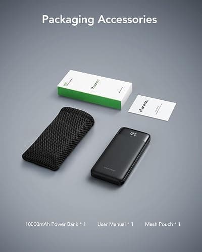 charmast Portable Charger with Built in Cables, Power Bank with Cords Wires, Slim 10000mAh Travel Battery Pack 6 Outputs 3 Inputs 3A Fast Charging for Samsung Google Pixel LG Moto iPhone iPad thumbnail 8