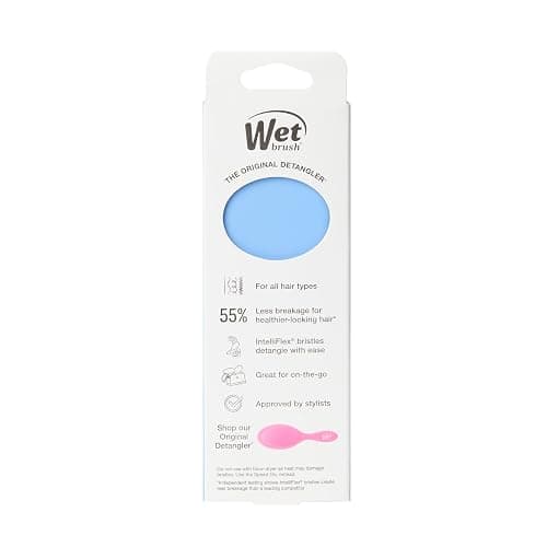 Wet Brush Squirt Detangling Brush, Sky, Mini Detangler, No Tangle Ultra-Soft IntelliFlex Bristles, Wet & Dry Styling Hairbrush for Women & Men, All Hair Types thumbnail 12
