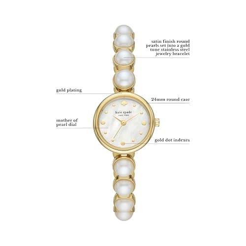 Watch- kate spade new york Monroe Jewelry-Inspired Women's Watch with Stainless Steel Bracelet thumbnail 4