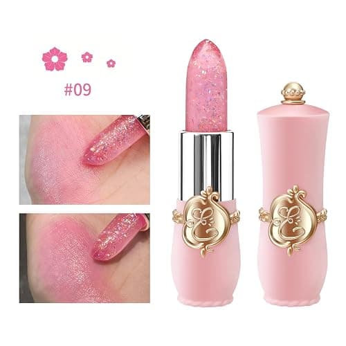 6 Pcs/Set Flower Jelly Lipstick Set Temperature Change Moisturizer Long Lasting Nutritious Balm Magic Color Change Lip Gloss (Color Changing Lipstick Set B) thumbnail 7