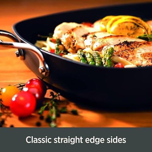 All-Clad Essentials Hard Anodized Nonstick Fry Pan Set 2 Piece, 8, 10,5 Inch Oven Broiler Safe 500F, Lid Safe 350F Pots and Pans, Cookware Black thumbnail 6
