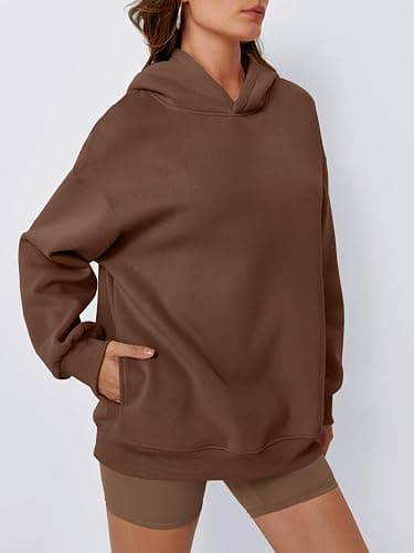 Trendy Queen Womens Oversized Hoodies Comfy Sweatshirts Fall Fashion 2025 Outfits Casual Tops Fleece Clothes with Pockets thumbnail 3