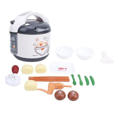 Rice Cooker Ornaments Plastic Simulation Kitchen Cooking Appliances Ornamentss SetGray (Gray) - Image 1