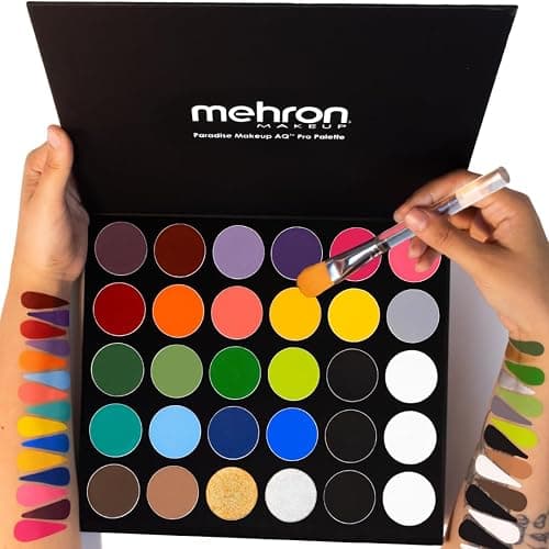 Mehron Makeup Paradise Makeup AQ 30 Color Pro Palette | Magnetic and Refillable Palette | Body Paint & Face Paint | Costumes, SFX, Halloween, & Cosplay thumbnail 2