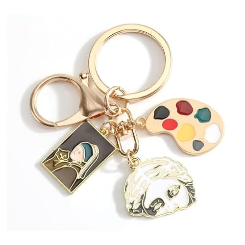 MUCOOS Artistic Painting Keychain Art Supply Keyring Gift for Women Artists Painters and Creative Souls - Image 1