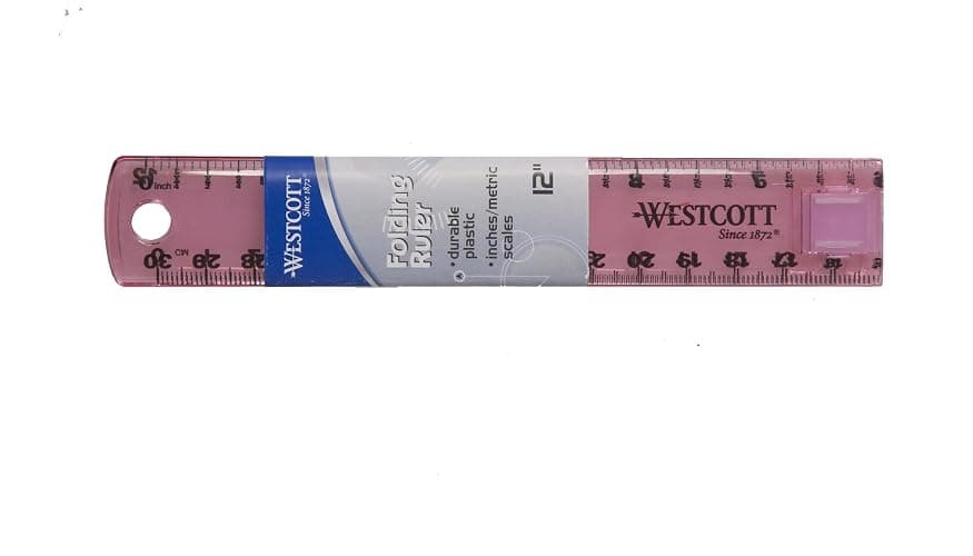 Acme Westcott Plastic Folding Ruler, Colors Vary (15390) thumbnail 5
